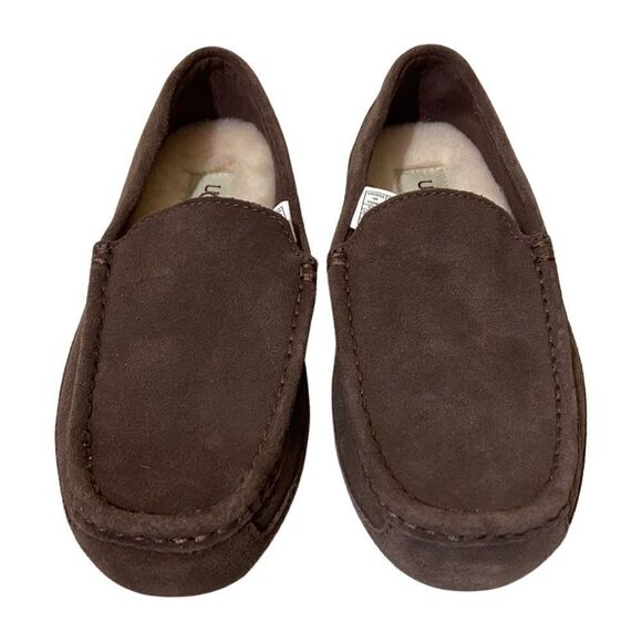 UGG Alder Faux Shearling Lined Suede Brown Slipper - Picture 3 of 13